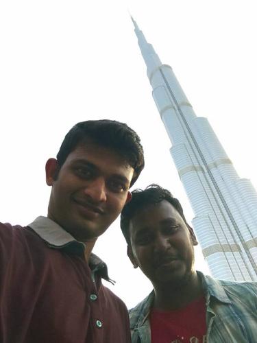 jitu jitendra at Burj Khalifa