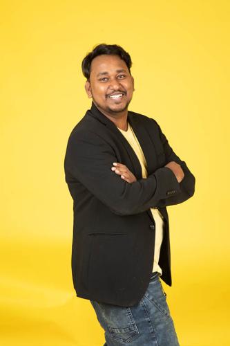 jj jitu jitendra black suit photoshoot